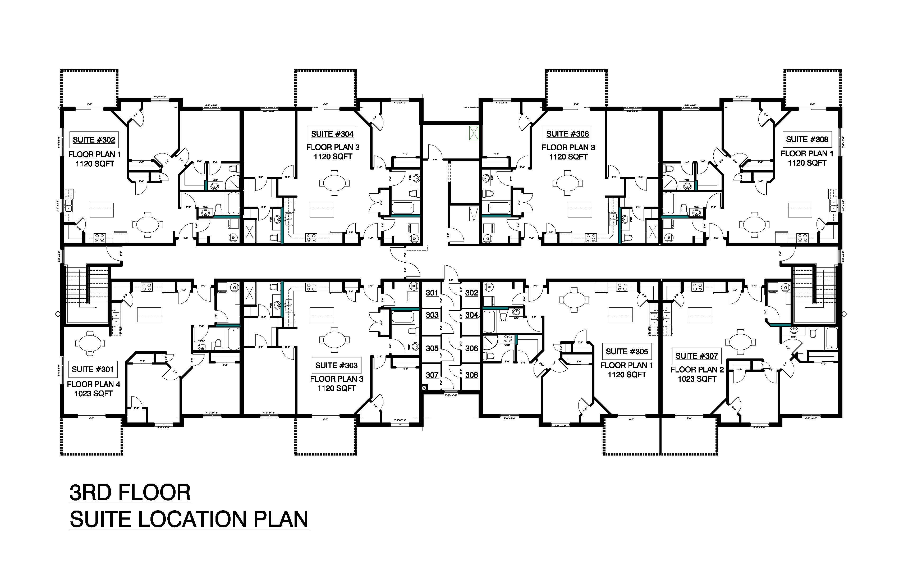 3rd Floor Suite Location Plan