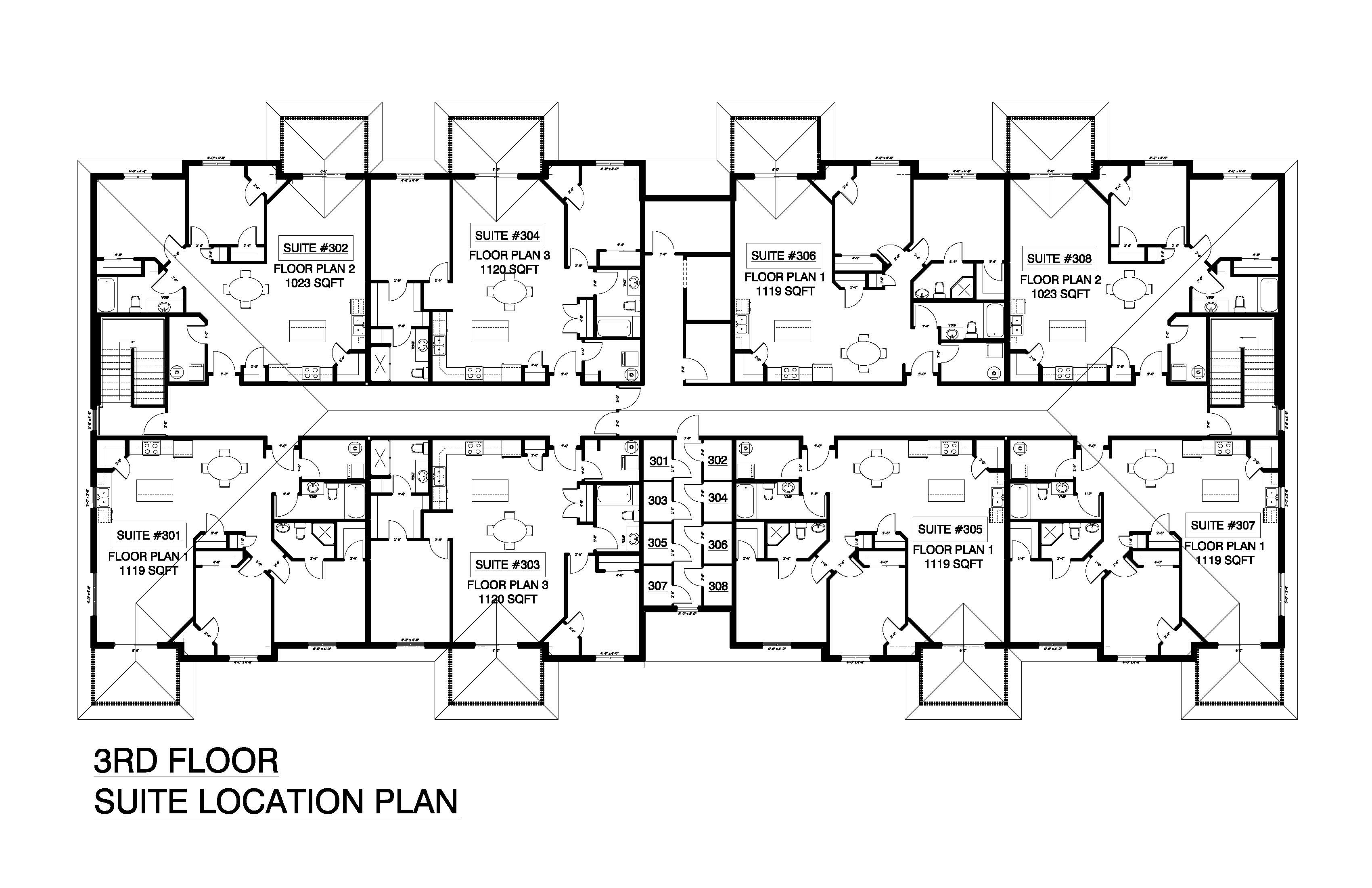 3rd floor suite location plan 180 Forest Drive